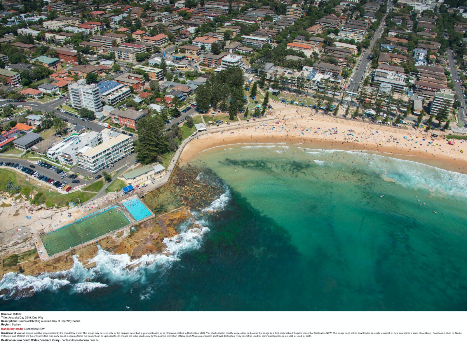 Aerial View of Dee Why Rockpool