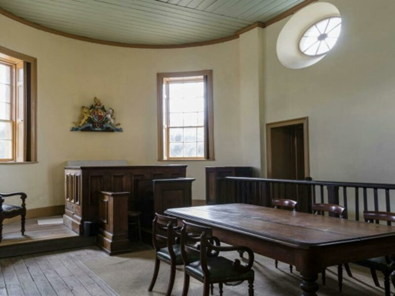 The interior of Hartley Courthouse in Hartley Historic Site. Photo: Jennifer Leahy © DPIE