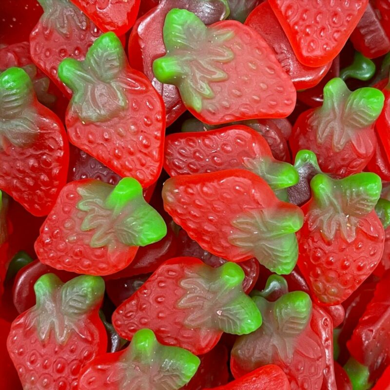 strawberry lollies
