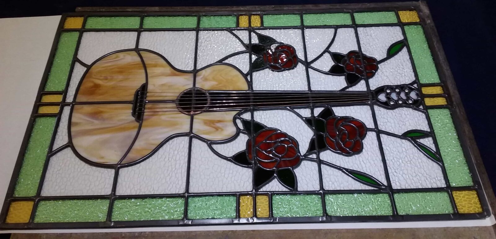 Commission leadlight & copperfoiled glass panel