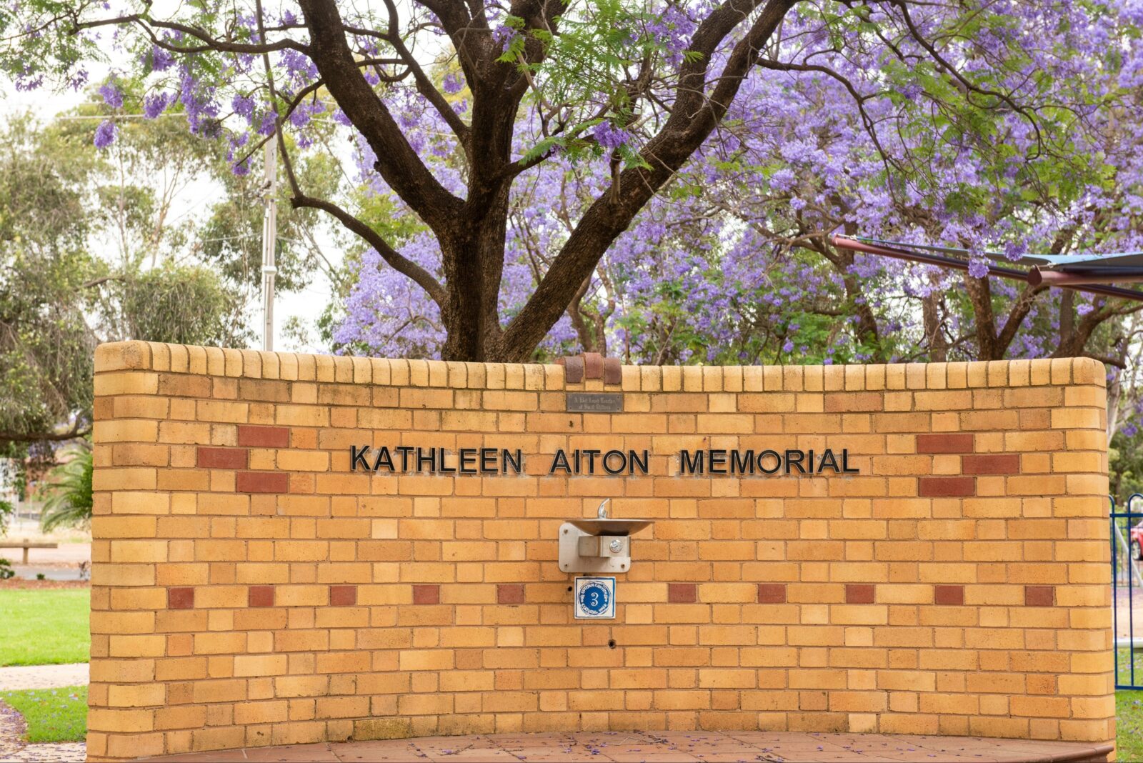 Kathleen Aiton Memorial, well oved teacher.