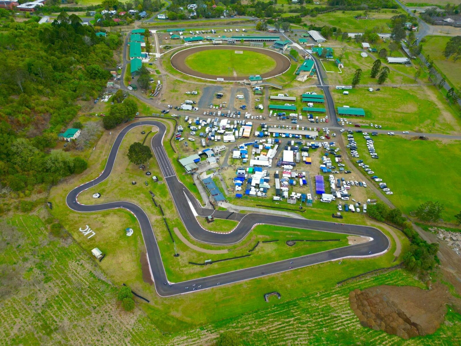 Aerial View of the track