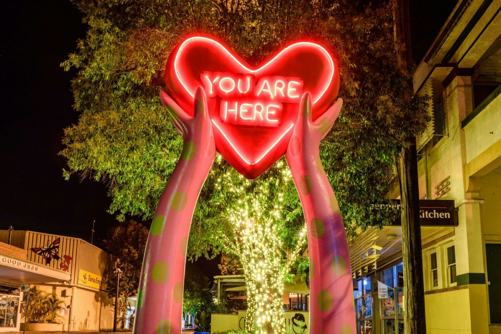 'You Are Here' Heart by Holly Ahern & Eden Crawford-Harrington