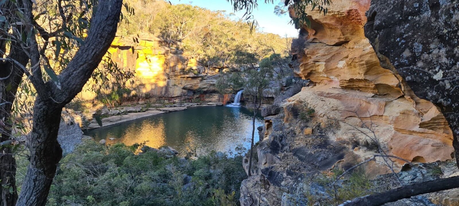 picture of water hole in Macarthur region new south wales