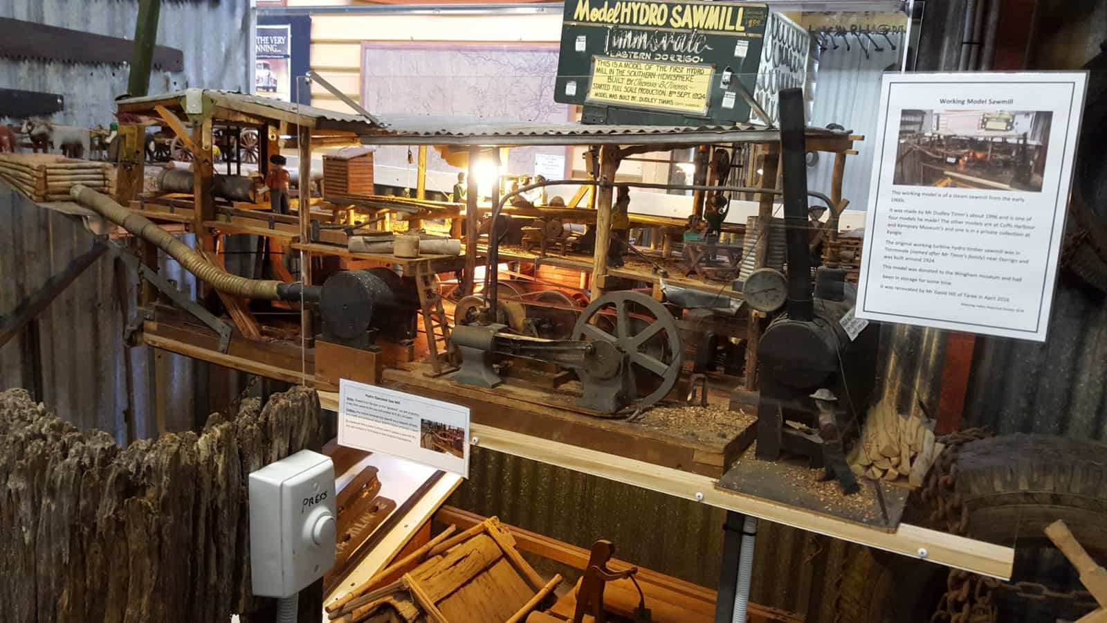 Model Hydro Sawmill MVHS Wingham Museum