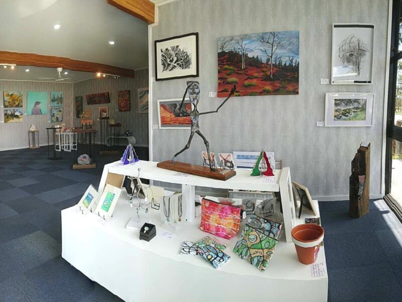 Muse Art & Crafts display