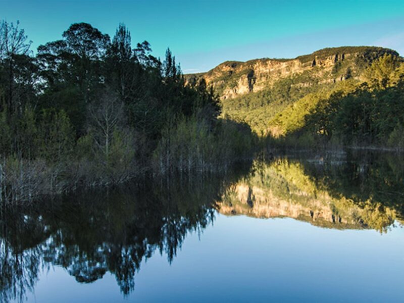 Reflections on the river, Nattai National Park. Photo: John Spencer © DPIE