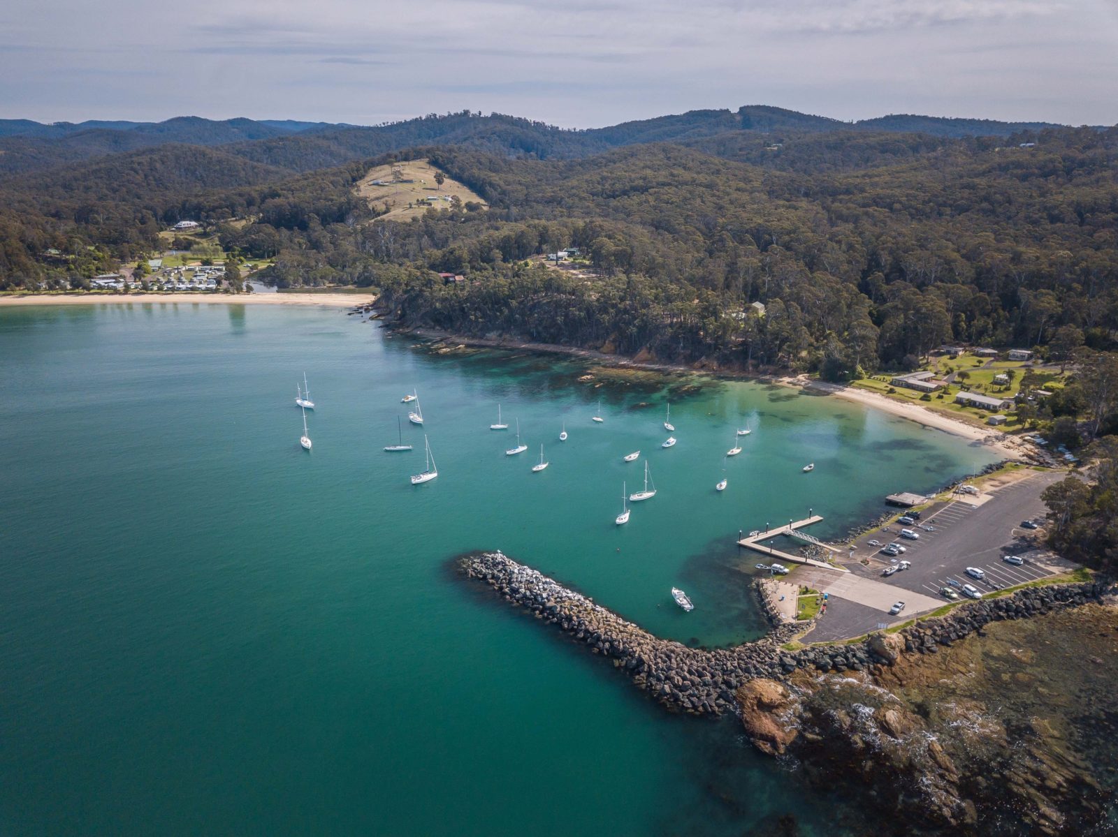 Quarantine Bay and Boat Ramp, Eden, Fishing ramp, swimming, NSW south coast, Sapphire Coast