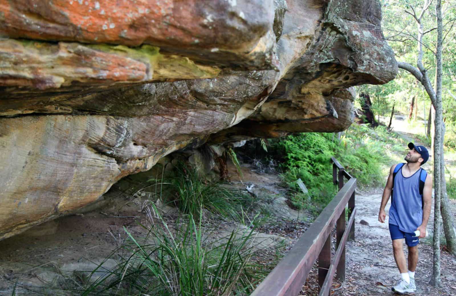 Red Hands Cave, Ku-ring-gai Chase National Park. Photo: Andy Richards/NSW Government