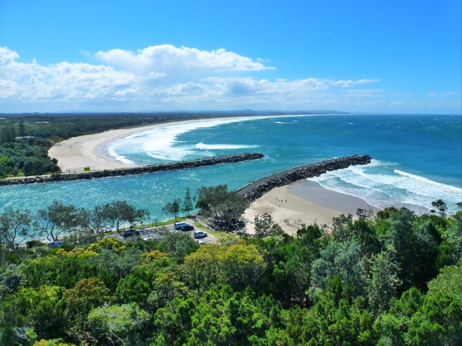 Razorback Lookout overlooking Shark Bay and Evans River mouth