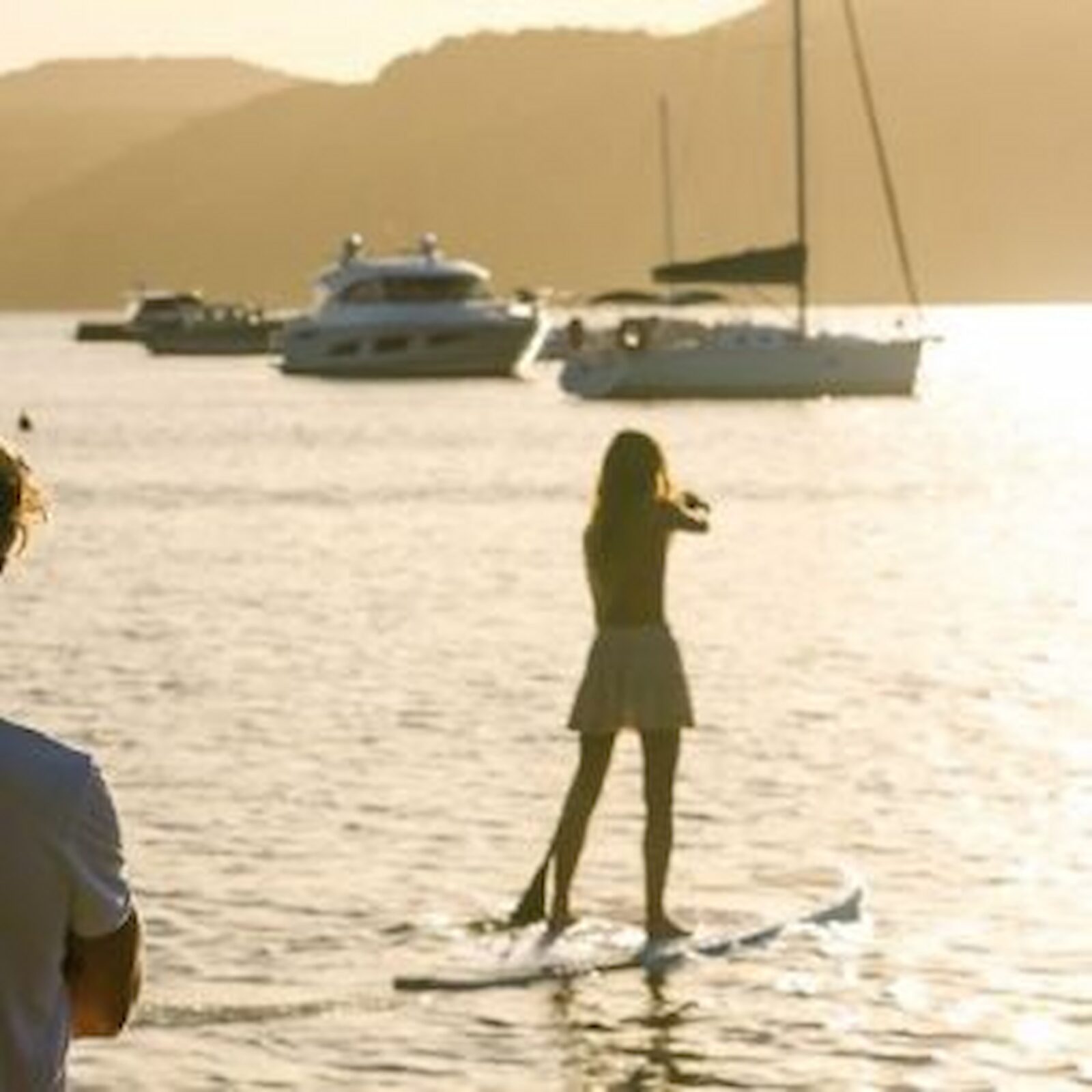 Paddleboarding on the Pittwater