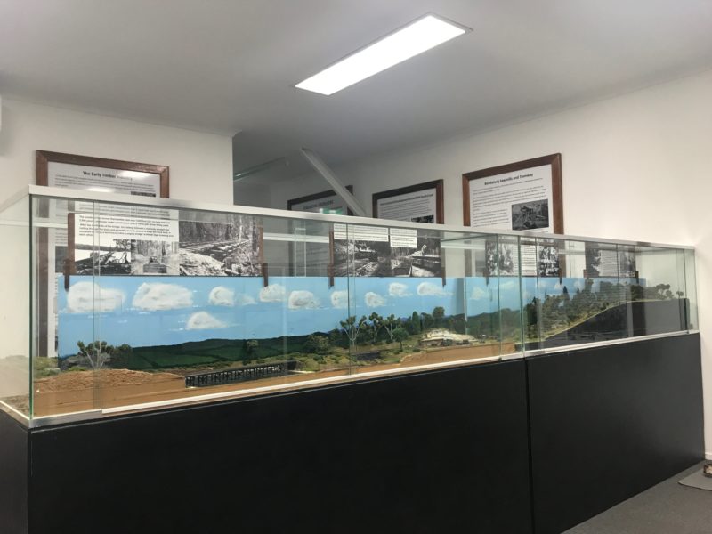 Railway history display
