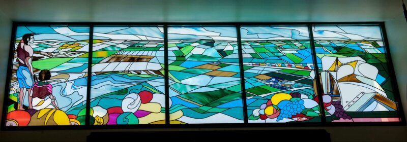 Stained Glass Window at Griffith Tourism Hub