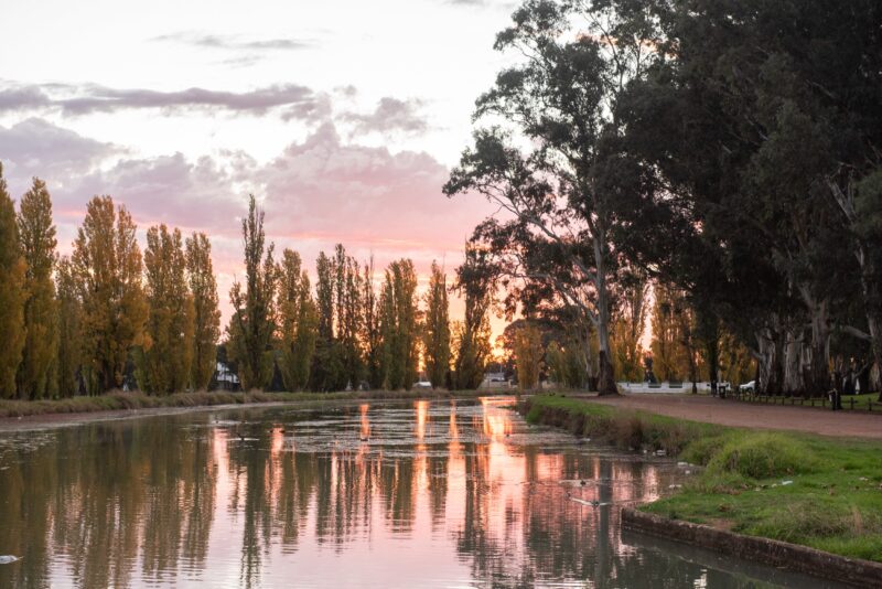 Sunset along the Main Canal - Griffith