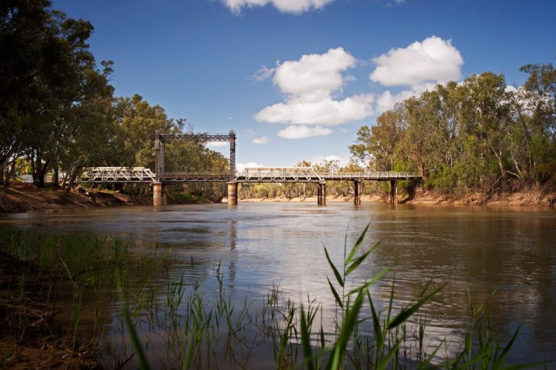 Tooleybuc Bridge over Murray River