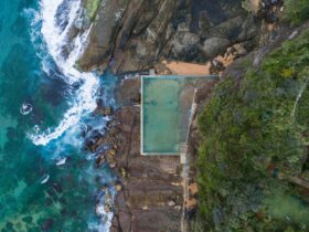 Aerial View of Whale Beach Rockpool