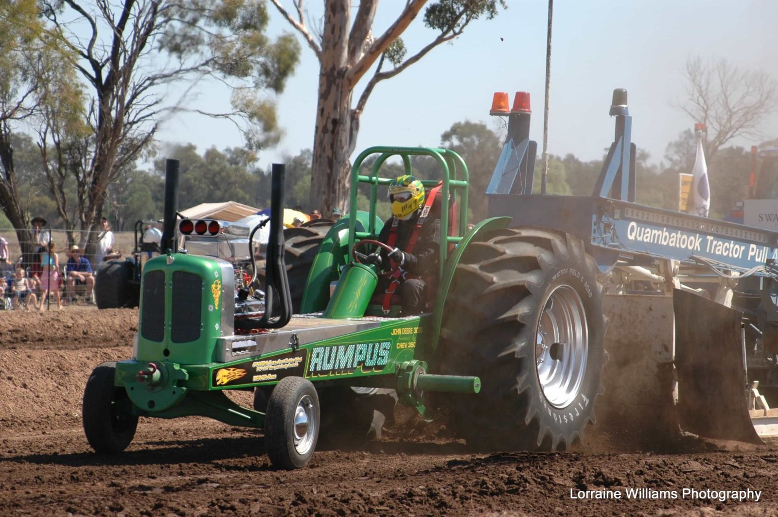 One of the many tractors at the tractor pull