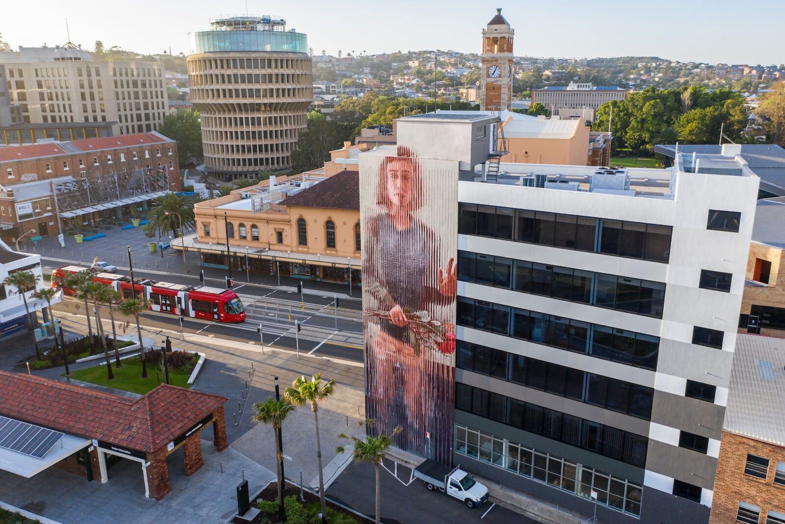 Big Picture Fest Newcastle 2020. Mural by Fintan Magee