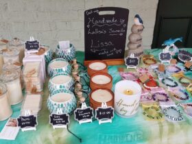 Gift ideas at the Courtyard Monthly Market