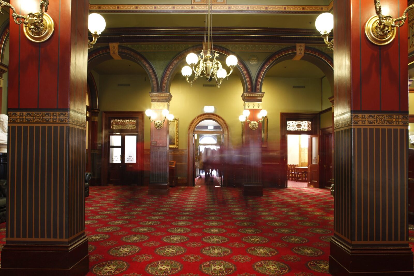 The entrance to the historic NSW Parliament Legislative Assembly foyer