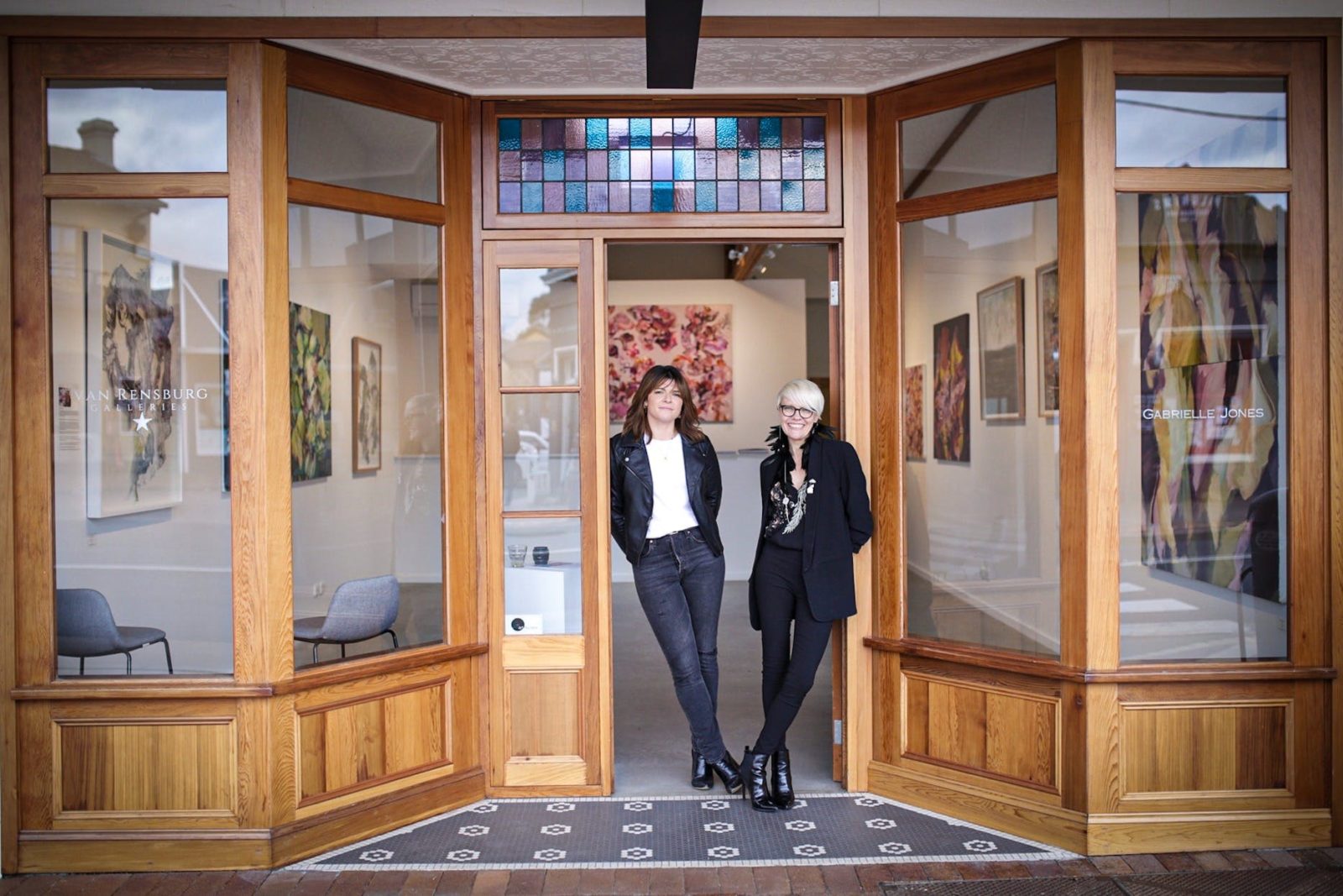 photograph features Beulah & Sarah directors at Van Rensburg galleries