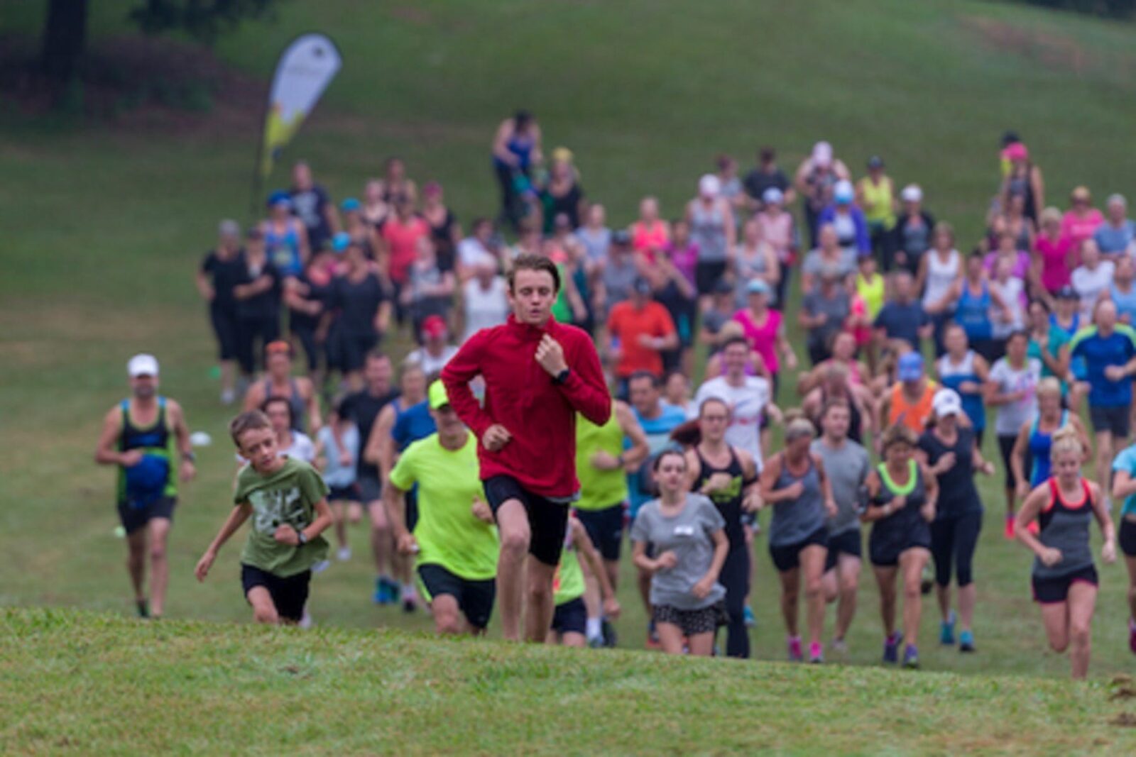Group of runners participating in the parkrun