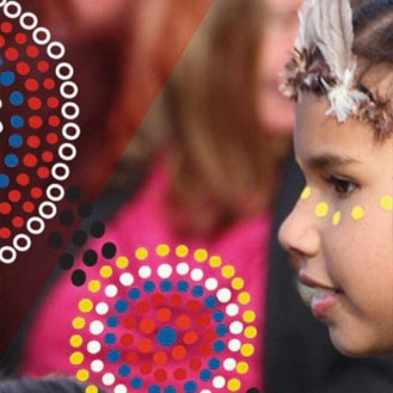 Naidoc Week Girl with indigenous face decoration