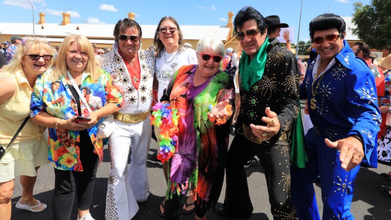 Group of people at Parkes Elvis Festival