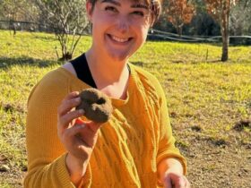 A broad smile on finding a truffle