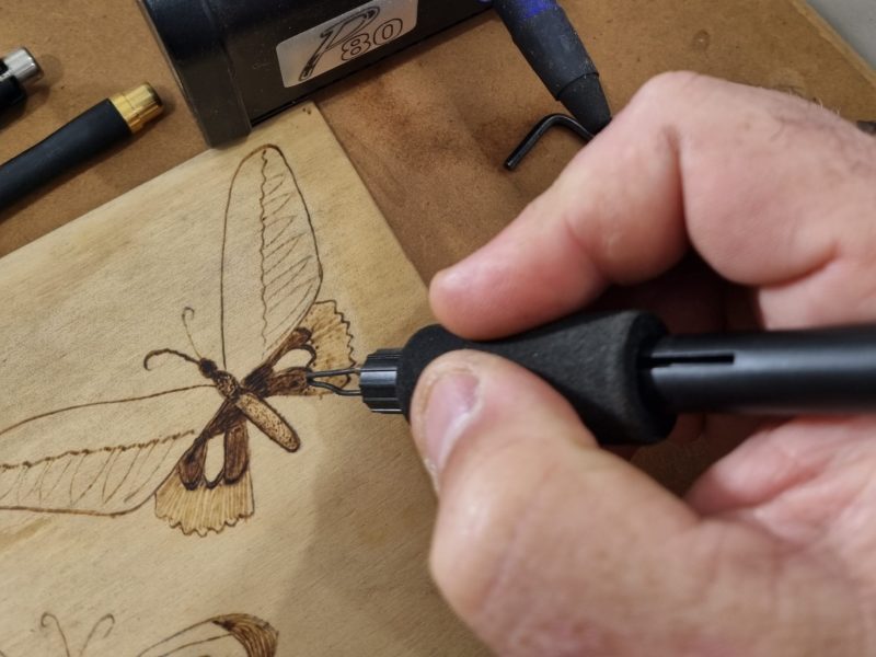 Learn the basics of pyrography during a Pyrography Workshop