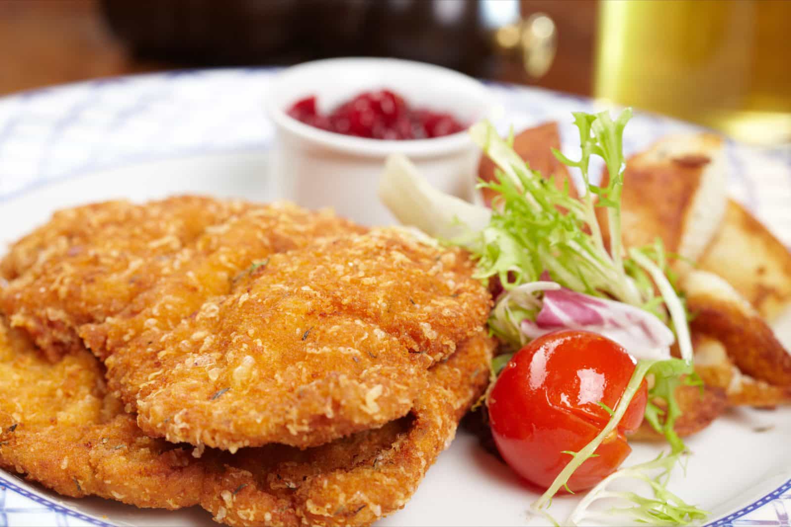 Image of a schnitzel on a plate