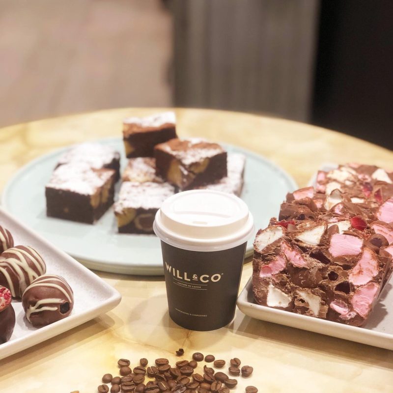 Sweets and coffee available at Bake, Table & Tea.