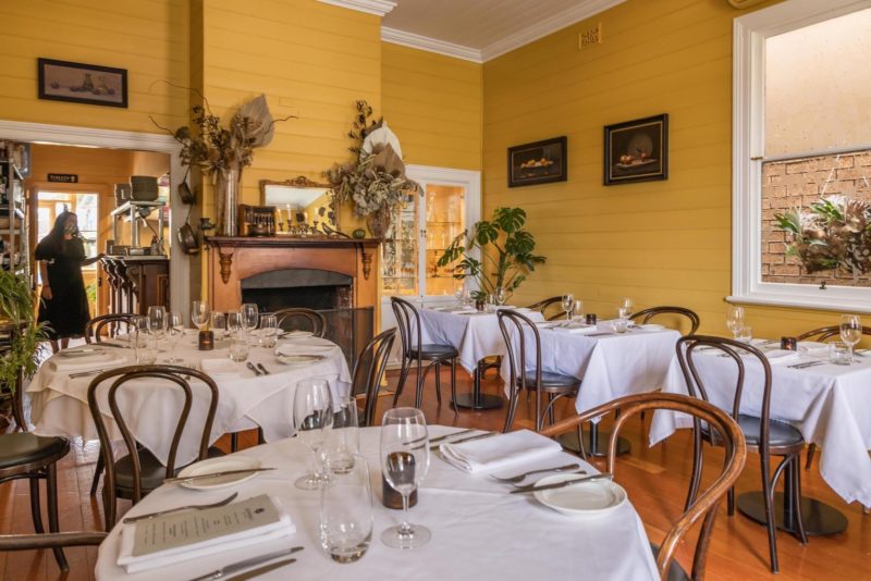 Banksia Restaurant resides in an historic building in Pambula Village