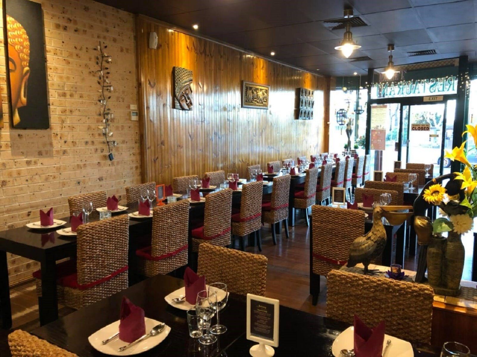 interior of the Betong Thai restaurant in Macquarie Fields
