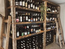 Wine on the shelves