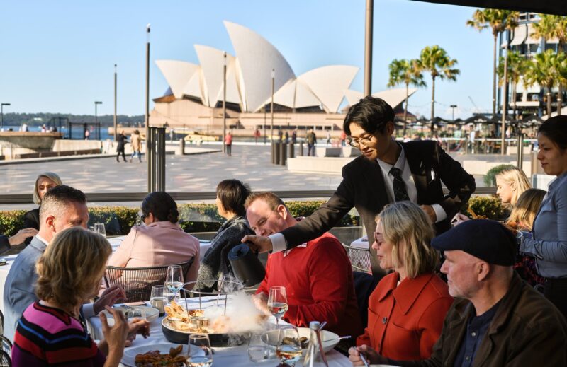 Harbourfront Seafood with view of Sydney Opera House