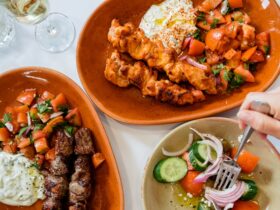 Classic Greek food available from Kouzina Greco in Parramatta