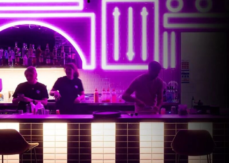 Bar with neon