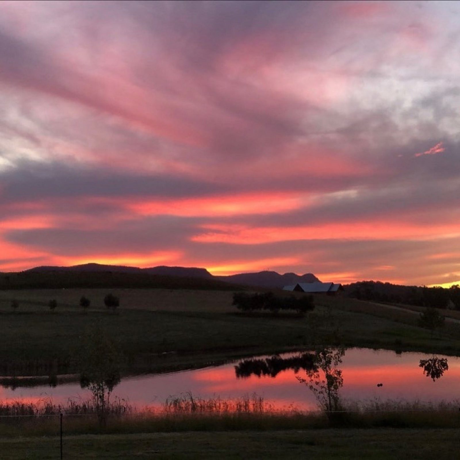 One of the best Hunter Valley sunsets