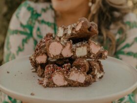 rocky road on a plate