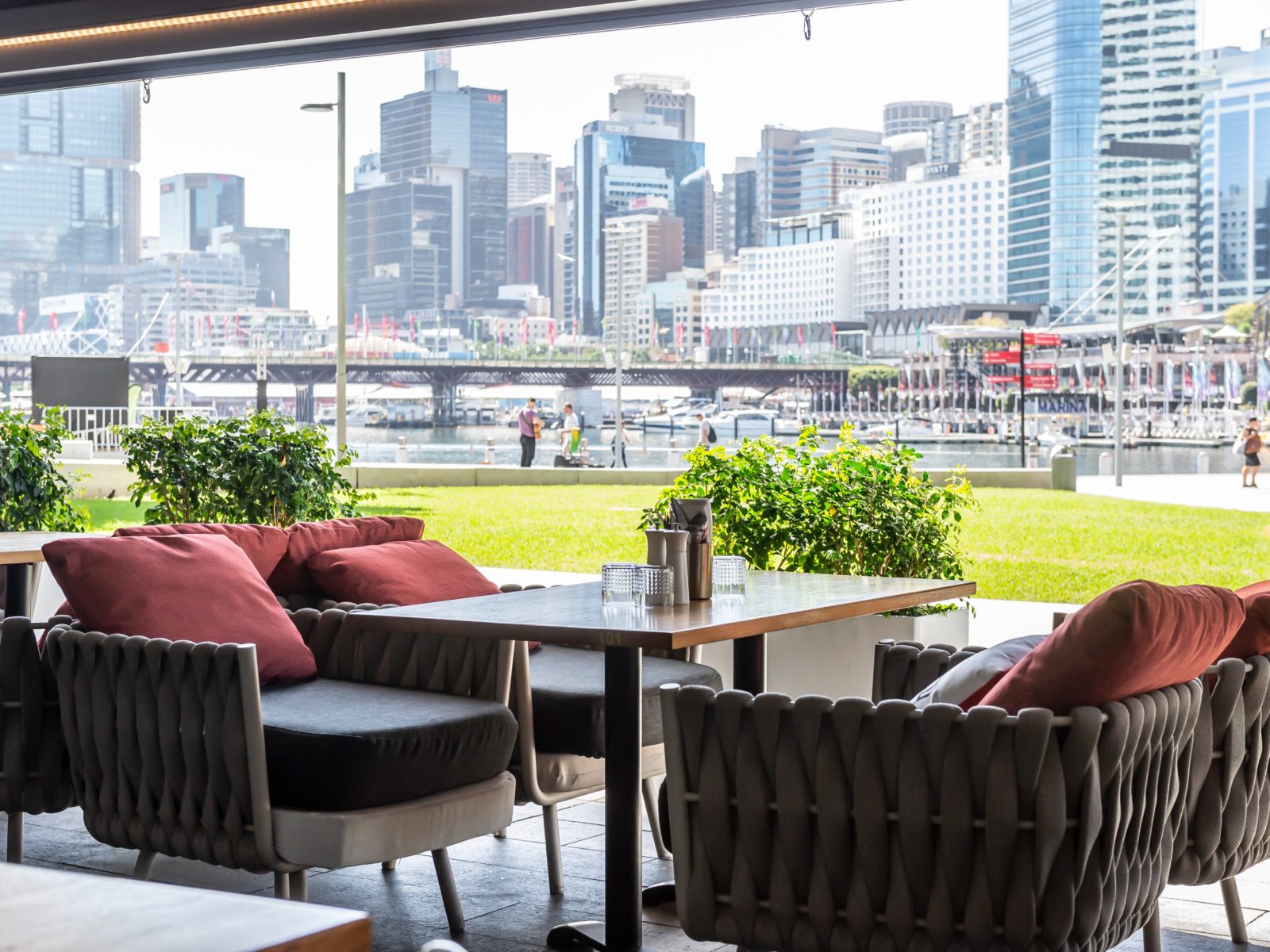 Planar Restaurant view of the city from Darling Harbour