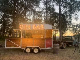 Gin bar caravan