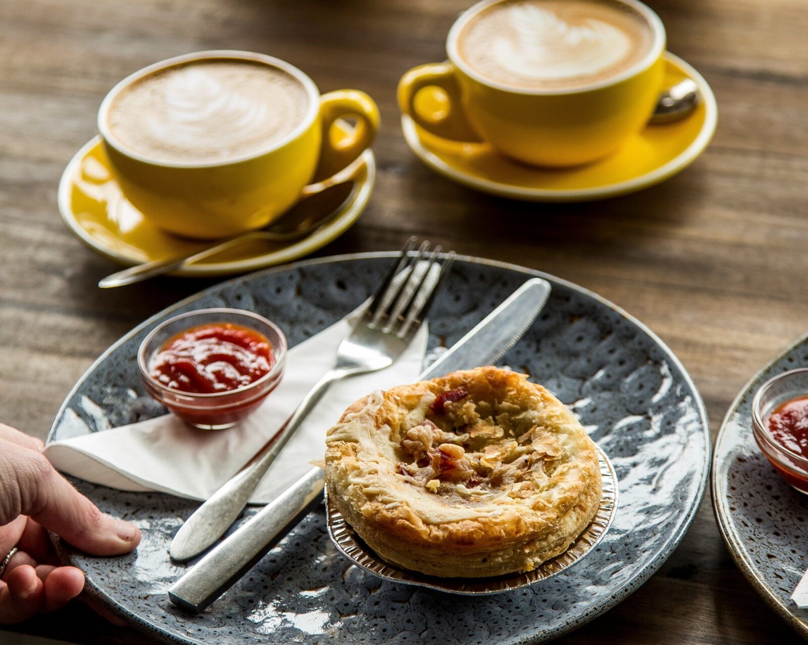 Coffee and pies available from The Village Grocer, Carcoar