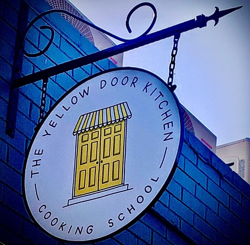 The Yellow Door Kitchen Sign and Logo