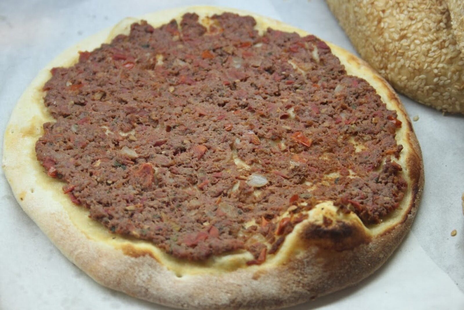 Lebanese Pizza at Yasmin Bakery