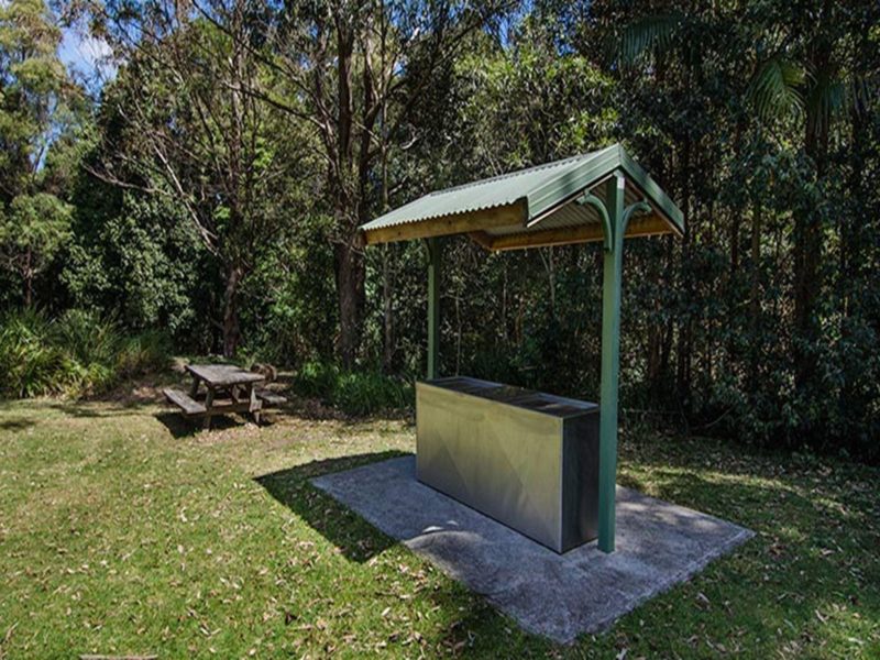 A barbecue shelter at Byrong Park, Illawarra Escarpment State Conservation Area. Photo: John Spencer