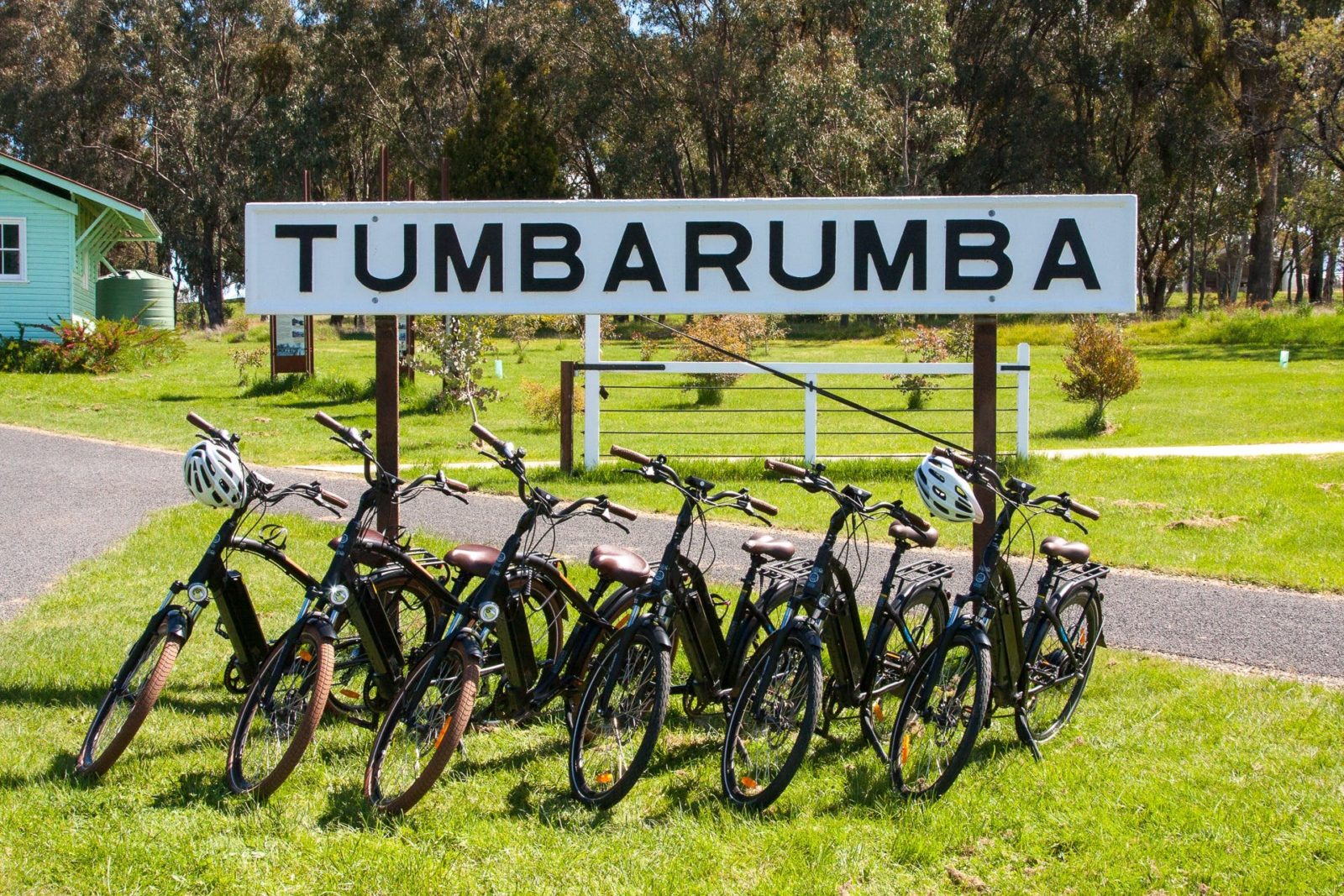E-bikes at the Tumbarumba Trail Head
