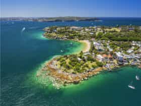 Aerial view of Camp Cove, Sydney Harbour