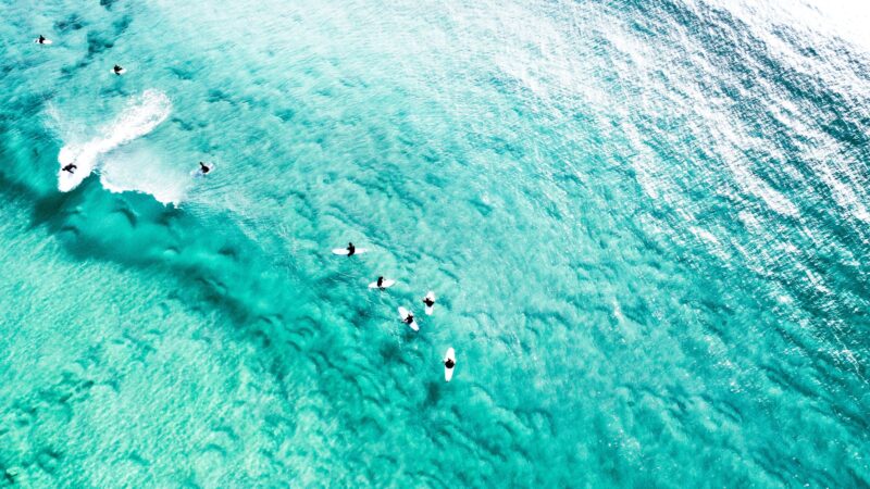 Beautiful Drone shot captured of our south coast surfing retreat
