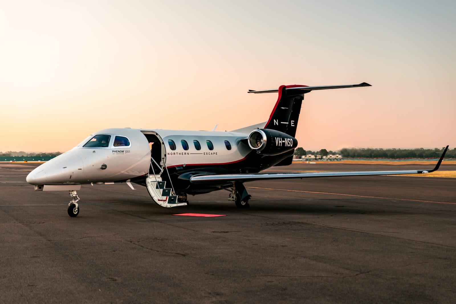 The Phenom 300 seats up to 9 passengers, and is the best selling private light jet in the world.